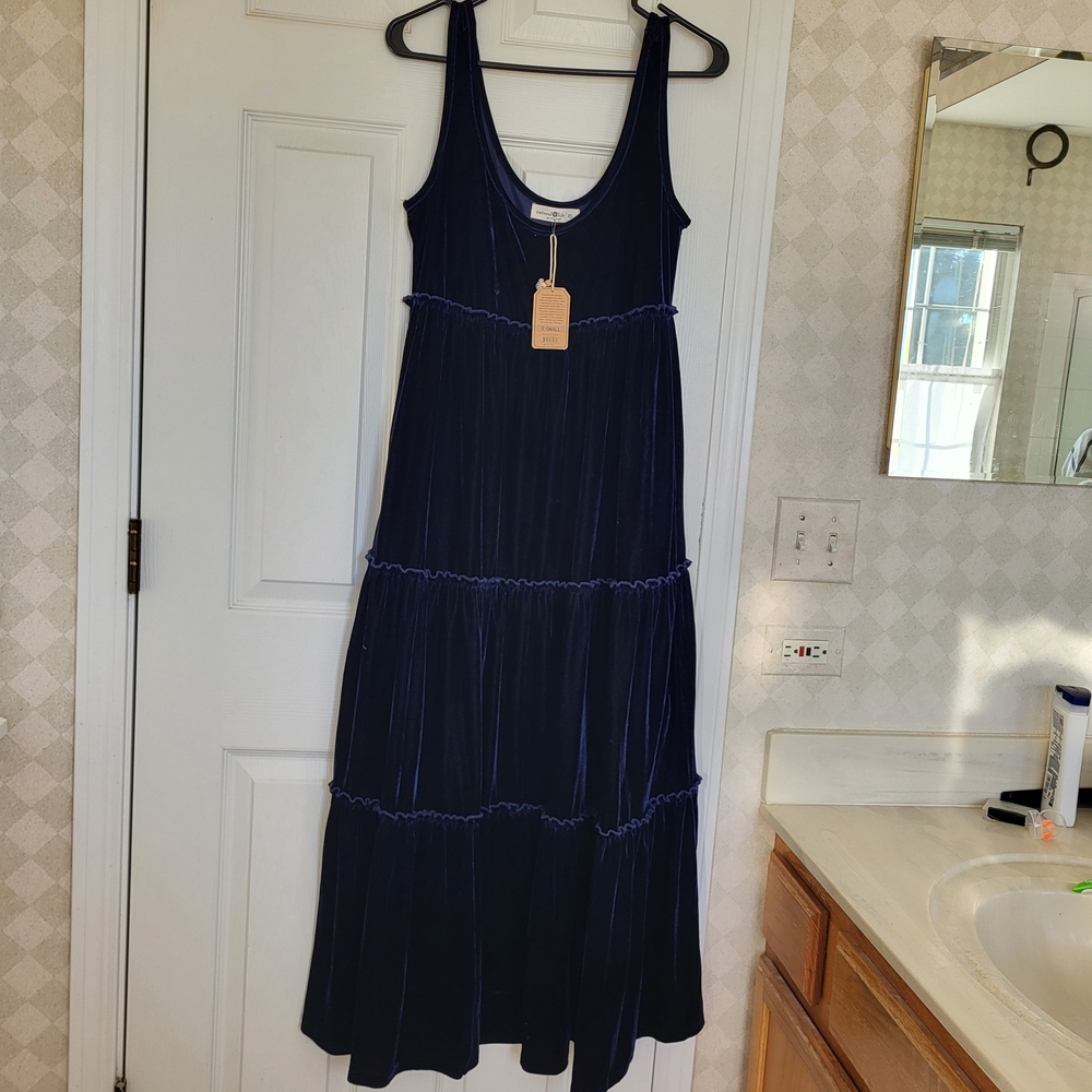 NATURAL LIFE Deep Blue Maxi Dress